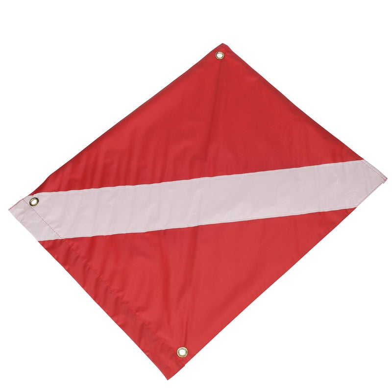 Seachoice Vinyl Diver Down Flag, Removable Stiffener, 20 in. X 24 in, Red/White - Image 2